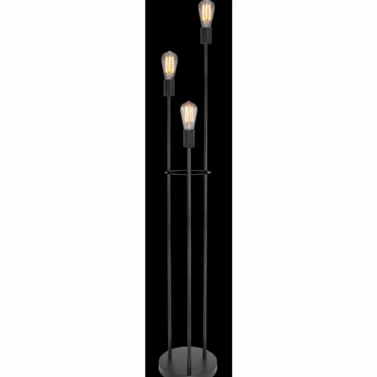 Luminaires Globo Lighting Lampadaires Et Lampes Sur Pied|Lampadaire Globo DECADI Noir, 3 lumières