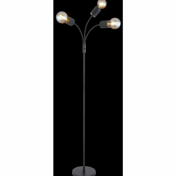 Luminaires Globo Lighting Lampadaires Et Lampes Sur Pied|Lampadaire Globo HERMINE Noir, 3 lumières