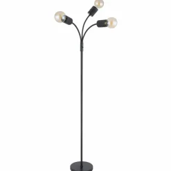 Luminaires Globo Lighting Lampadaires Et Lampes Sur Pied|Lampadaire Globo HERMINE Noir, 3 lumières