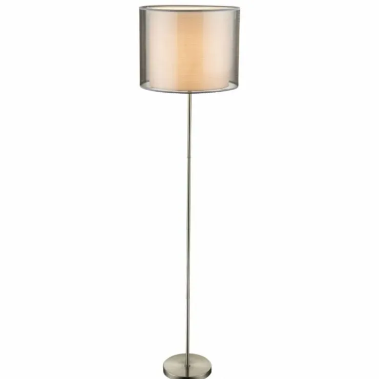 Luminaires Globo Lighting Lampadaires Et Lampes Sur Pied|Lampadaire Globo Nickel mat, 1 lumière