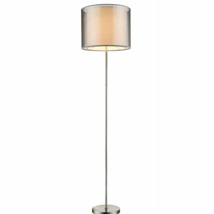 Luminaires Globo Lighting Lampadaires Et Lampes Sur Pied|Lampadaire Globo Nickel mat, 1 lumière