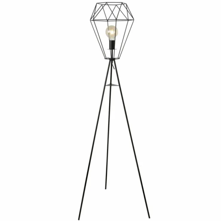 Luminaires Globo Lighting Lampadaires Et Lampes Sur Pied|Lampadaire Globo PRISKA Noir, 1 lumière