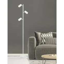 Luminaires Globo Lighting Lampadaires Et Lampes Sur Pied|Lampadaire Globo ROBBY Blanc, 3 lumières