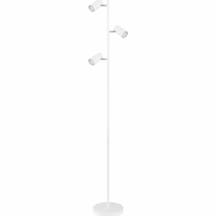 Luminaires Globo Lighting Lampadaires Et Lampes Sur Pied|Lampadaire Globo ROBBY Blanc, 3 lumières