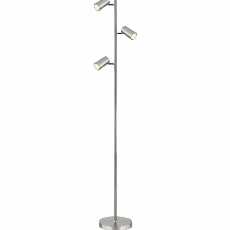 Luminaires Globo Lighting Lampadaires Et Lampes Sur Pied|Lampadaire Globo ROBBY Nickel mat, 3 lumières