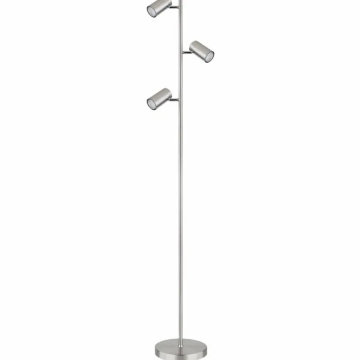 Luminaires Globo Lighting Lampadaires Et Lampes Sur Pied|Lampadaire Globo ROBBY Nickel mat, 3 lumières