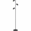 Luminaires Globo Lighting Lampadaires Et Lampes Sur Pied|Lampadaire Globo ROBBY Noir, 3 lumières