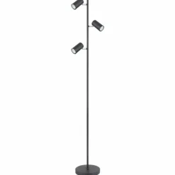 Luminaires Globo Lighting Lampadaires Et Lampes Sur Pied|Lampadaire Globo ROBBY Noir, 3 lumières