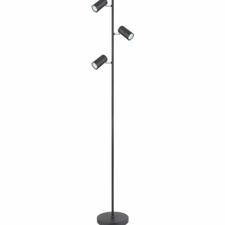 Luminaires Globo Lighting Lampadaires Et Lampes Sur Pied|Lampadaire Globo ROBBY Noir, 3 lumières