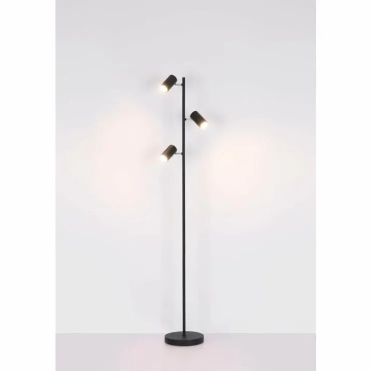 Luminaires Globo Lighting Lampadaires Et Lampes Sur Pied|Lampadaire Globo ROBBY Noir, 3 lumières