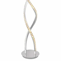 Luminaires Globo Lighting Éclairage Led|Lampadaire Globo STANIOS LED Chrome, 1 lumière, Télécommandes, Changeur de couleurs