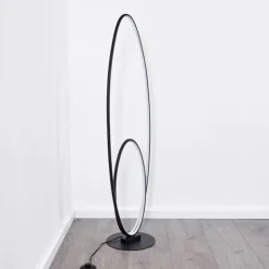 hofstein Lampadaires Et Lampes Sur Pied|Lampadaire Harpeth LED Noir, 1 lumière