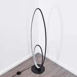 hofstein Lampadaires Et Lampes Sur Pied|Lampadaire Harpeth LED Noir, 1 lumière