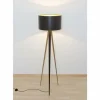 Luminaires Holländer Lampadaires Et Lampes Sur Pied|Lampadaire Holländer PETRA Brun, Noir, 1 lumière