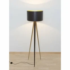 Luminaires Holländer Lampadaires Et Lampes Sur Pied|Lampadaire Holländer PETRA Brun, Noir, 1 lumière