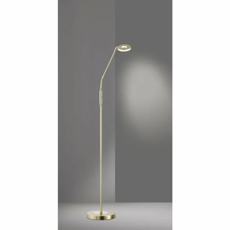 Luminaires Fischer & Honsel Lampadaires Et Lampes Sur Pied|Lampadaire Honsel Dent LED Laiton, 1 lumière, Changeur de couleurs