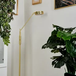 hofstein Lampadaires Et Lampes Sur Pied|Lampadaire Huallilemu LED Laiton, 1 lumière