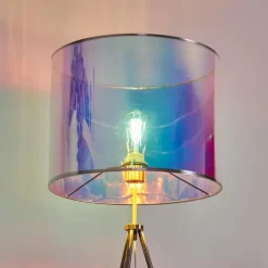 hofstein Lampadaires Et Lampes Sur Pied|Lampadaire Kaunas Nickel mat, 1 lumière