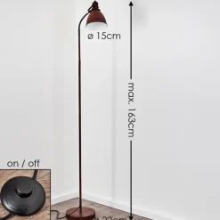 hofstein Lampadaires Et Lampes Sur Pied|Lampadaire Koppom Rouille, 1 lumière