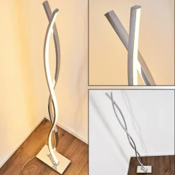 hofstein Éclairage Led|Lampadaire Kudus LED Chrome, 4 lumières