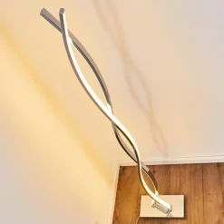 hofstein Éclairage Led|Lampadaire Kudus LED Chrome, 4 lumières