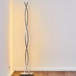 hofstein Éclairage Led|Lampadaire Kudus LED Chrome, 4 lumières