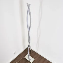 hofstein Éclairage Led|Lampadaire Kudus LED Chrome, 4 lumières