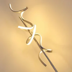 hofstein Éclairage Led|Lampadaire Lavaca LED Argenté, 2 lumières