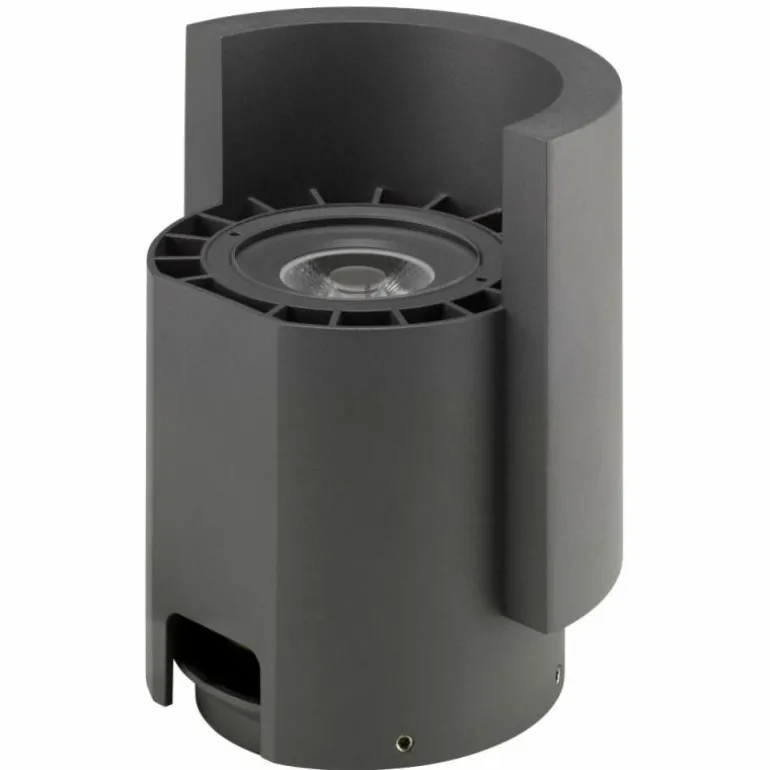 Lampadaire LCD Typ LED Gris, 1 lumière