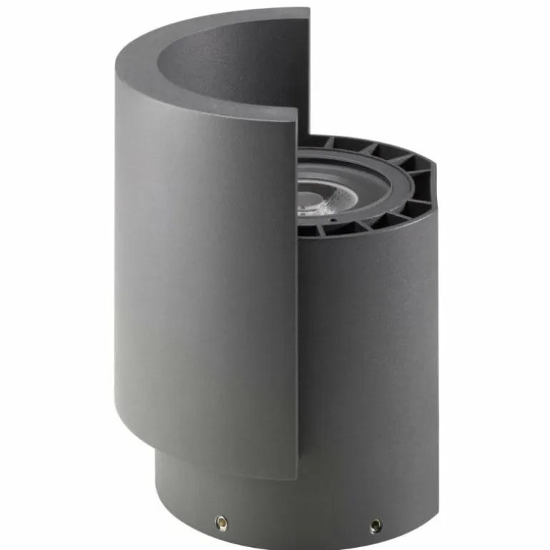 Lampadaire LCD Typ LED Gris, 1 lumière