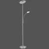 Luminaires Leuchten Direkt Lampadaires Et Lampes Sur Pied|Lampadaire Leuchten Direkt HANS LED Acier inoxydable, 2 lumières