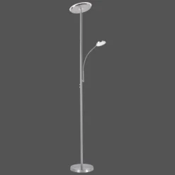 Luminaires Leuchten Direkt Lampadaires Et Lampes Sur Pied|Lampadaire Leuchten Direkt HANS LED Acier inoxydable, 2 lumières