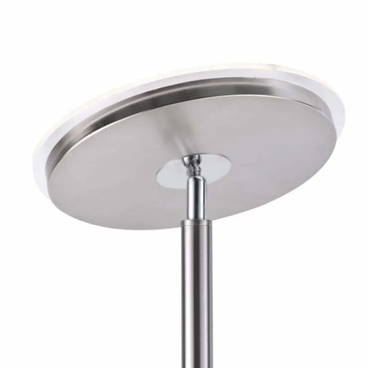 Luminaires Leuchten Direkt Lampadaires Et Lampes Sur Pied|Lampadaire Leuchten Direkt HANS LED Acier inoxydable, 2 lumières