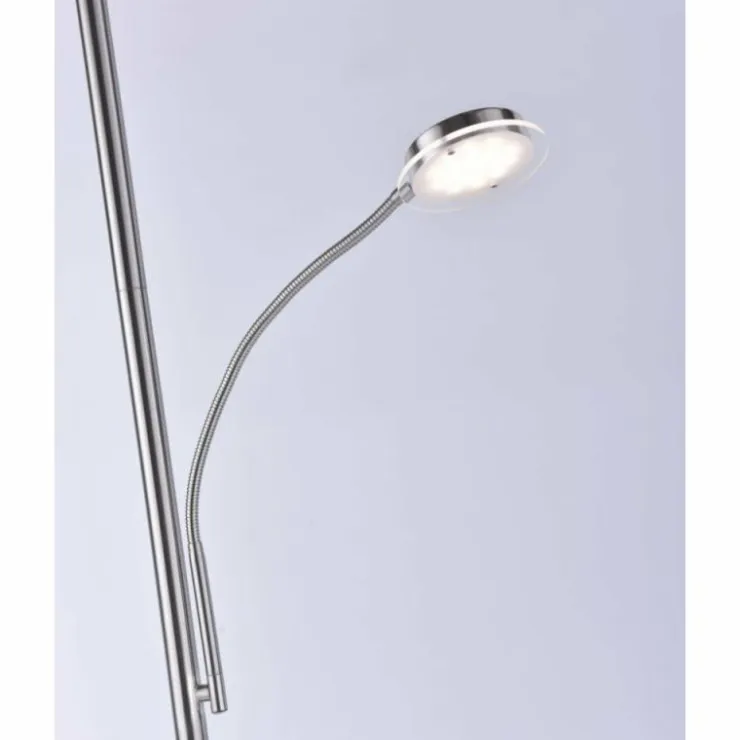 Luminaires Leuchten Direkt Lampadaires Et Lampes Sur Pied|Lampadaire Leuchten Direkt HANS LED Acier inoxydable, 2 lumières