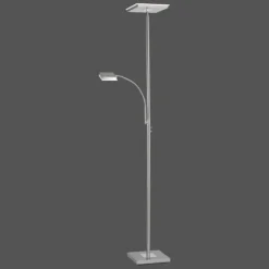Luminaires Leuchten Direkt Lampadaires Et Lampes Sur Pied|Lampadaire Leuchten Direkt HANS LED Acier inoxydable, 2 lumières