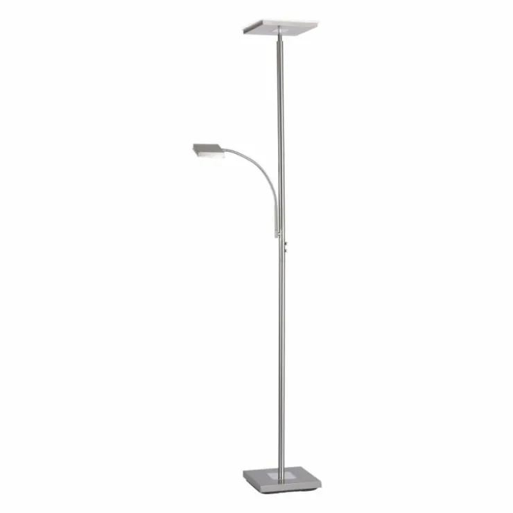 Luminaires Leuchten Direkt Lampadaires Et Lampes Sur Pied|Lampadaire Leuchten Direkt HANS LED Acier inoxydable, 2 lumières