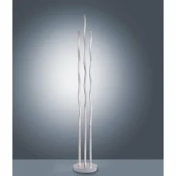 Lampadaire Leuchten Direkt Ls-WAVE LED Acier inoxydable, 3 lumières, Télécommandes, Changeur de couleurs