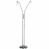 Luminaires Leuchten Direkt Lampadaires Et Lampes Sur Pied|Lampadaire Leuchten Direkt MAX LED Acier inoxydable, 2 lumières