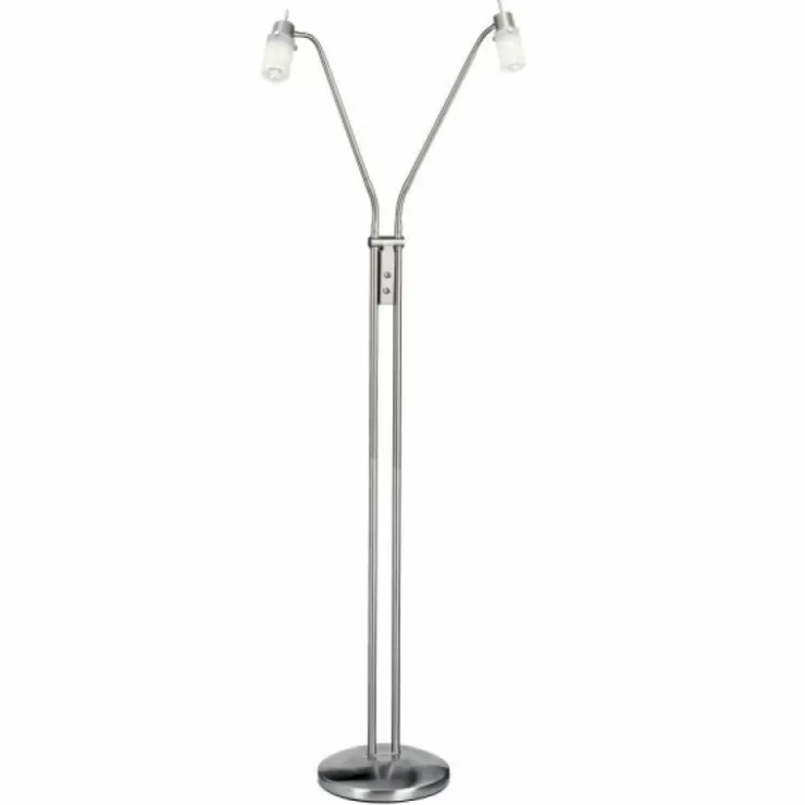 Luminaires Leuchten Direkt Lampadaires Et Lampes Sur Pied|Lampadaire Leuchten Direkt MAX LED Acier inoxydable, 2 lumières