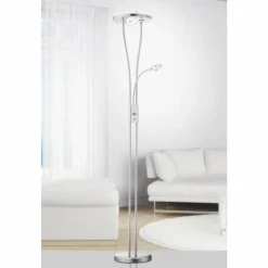 Luminaires Leuchten Direkt Lampadaires Et Lampes Sur Pied|Lampadaire Leuchten-Direkt HELIA LED Acier inoxydable, 4 lumières