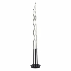 Luminaires Leuchten Direkt Lampadaires Et Lampes Sur Pied|Lampadaire Leuchten-Direkt WAVE LED Noir, 3 lumières, Télécommandes