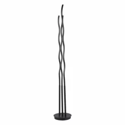 Luminaires Leuchten Direkt Lampadaires Et Lampes Sur Pied|Lampadaire Leuchten-Direkt WAVE LED Noir, 3 lumières, Télécommandes