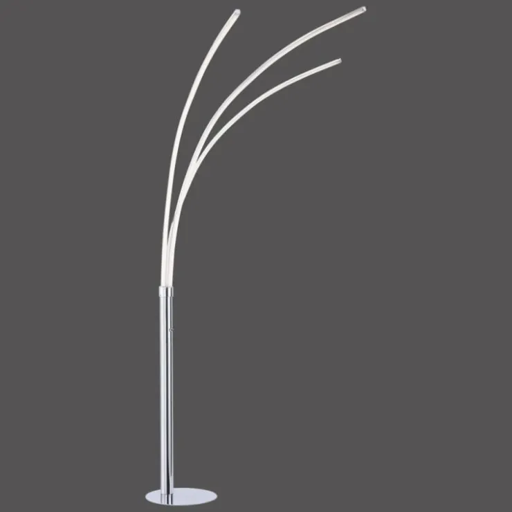 Luminaires Leuchten Direkt Éclairage Led|Lampadaire Leuchten-Direkt MAJA LED Chrome, 3 lumières