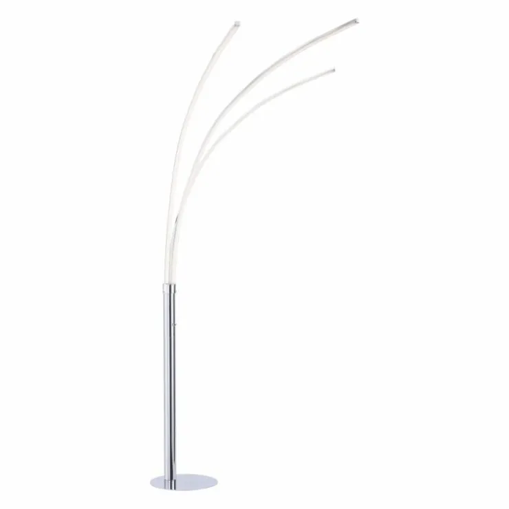 Luminaires Leuchten Direkt Éclairage Led|Lampadaire Leuchten-Direkt MAJA LED Chrome, 3 lumières
