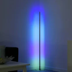 Luminaires Leuchten Direkt Éclairage Led|Lampadaire Leuchten-Direkt HENRY LED Acier brossé, 1 lumière, Télécommandes