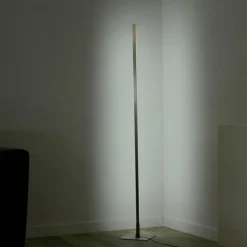Luminaires Leuchten Direkt Éclairage Led|Lampadaire Leuchten-Direkt HENRY LED Acier brossé, 1 lumière, Télécommandes