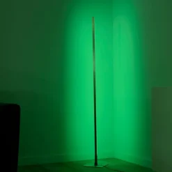 Luminaires Leuchten Direkt Éclairage Led|Lampadaire Leuchten-Direkt HENRY LED Acier brossé, 1 lumière, Télécommandes