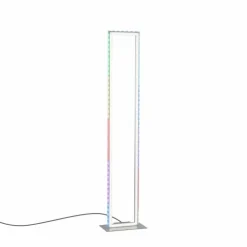 Luminaires Leuchten Direkt Éclairage Led|Lampadaire Leuchten-Direkt FELIX60 LED Acier brossé, 2 lumières, Télécommandes, Changeur de couleurs