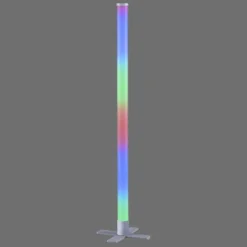 Luminaires Leuchten Direkt Éclairage Led|Lampadaire Leuchten-Direkt RINGO LED Argenté, 1 lumière, Télécommandes, Changeur de couleurs