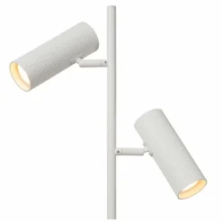 Luminaires Lucide Lampadaires Et Lampes Sur Pied|Lampadaire Lucide CLUBS Blanc, 2 lumières
